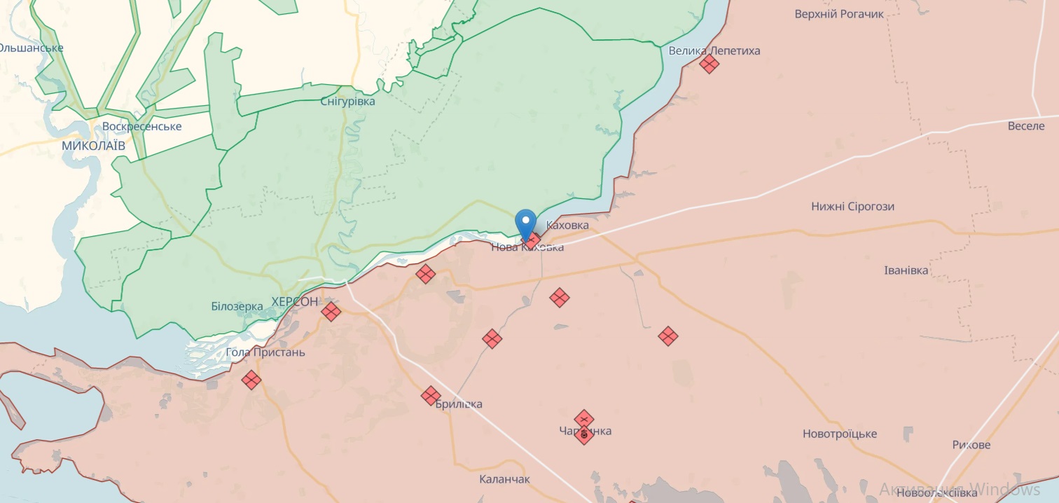В Генштабе опровергли информацию о Новой Каховке: там до сих пор находятся российские оккупанты