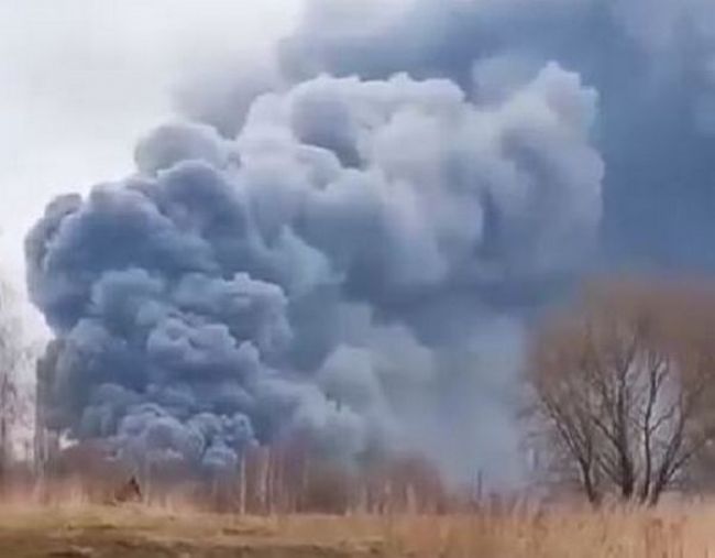 Масштабный пожар на птицефабрике под Брянском, погиб один человек — фото