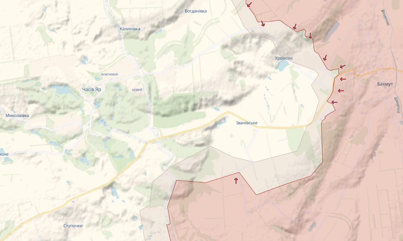 Генштаб: атаки русских на Бахмут и Марьинку отбиты, под Купянском и Лиманом тоже - карта
