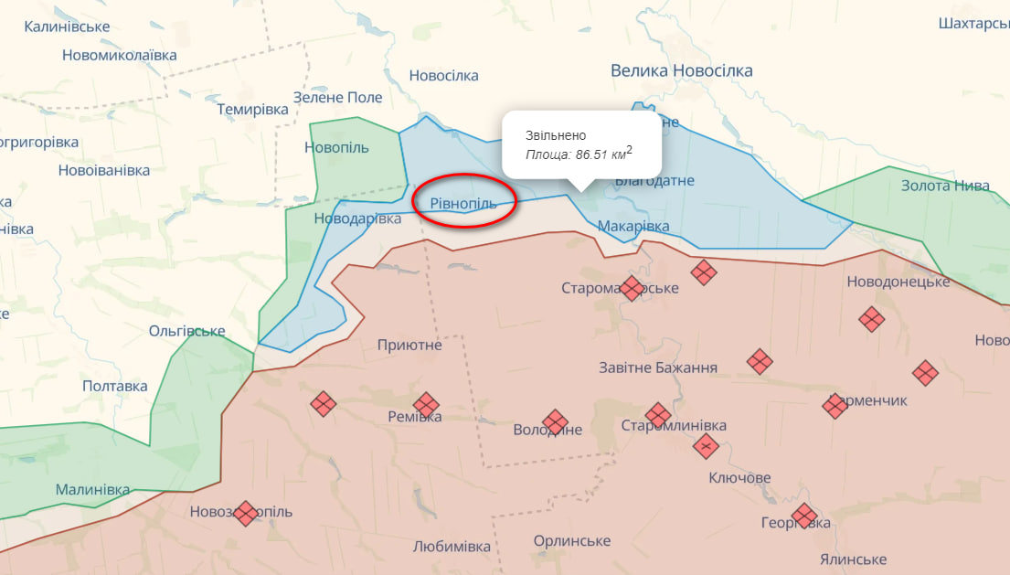 Карта: глубинное состояние