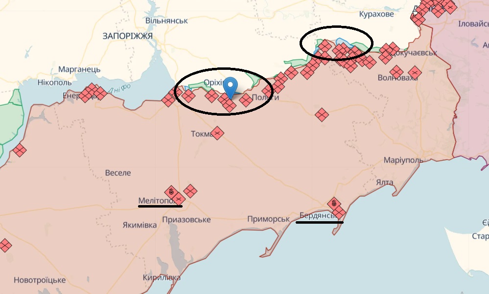 ВСУ продвигаются и закрепляются на Бердянском и Мелитопольском направлениях – карта