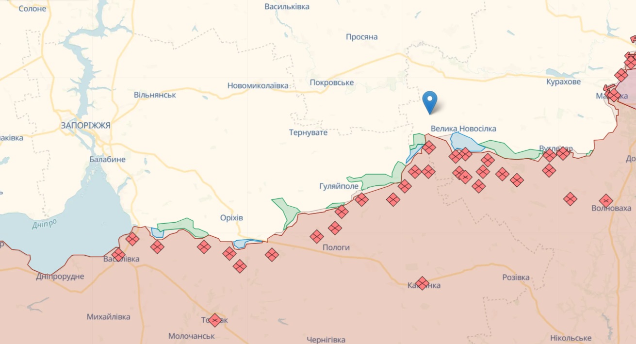 ВСУ продвигаются и закрепляются на Бердянском и Мелитопольском направлениях – карта