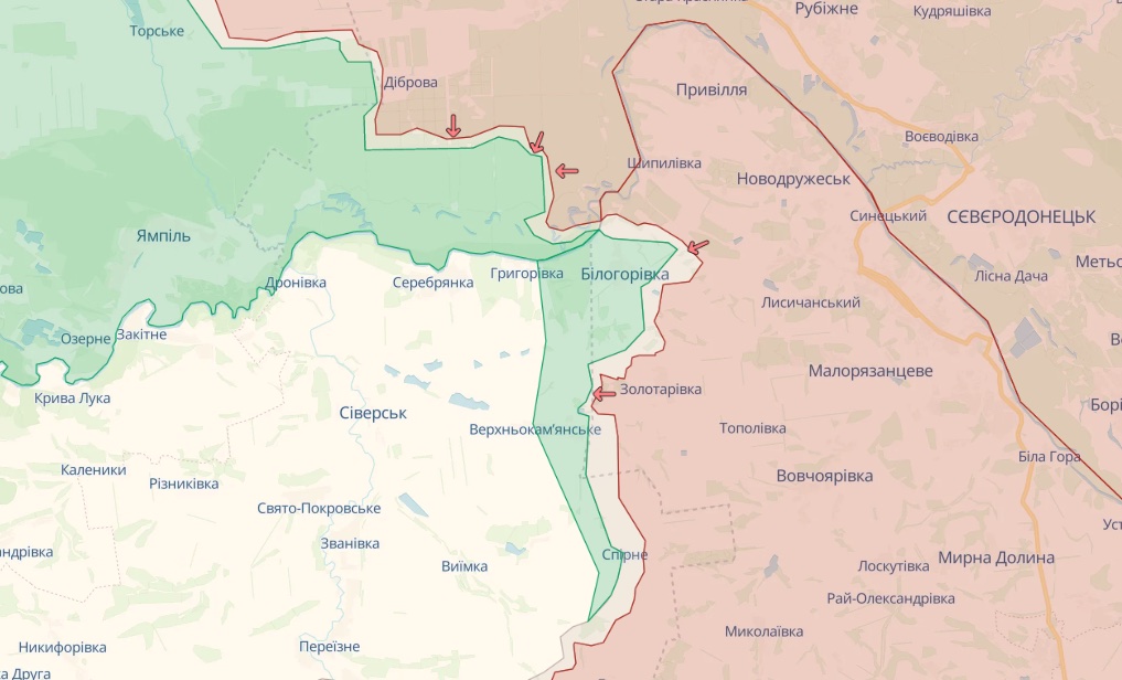 Генштаб: россияне обороняются под Запорожьем и Херсоном, атакуют на Донбассе - карта