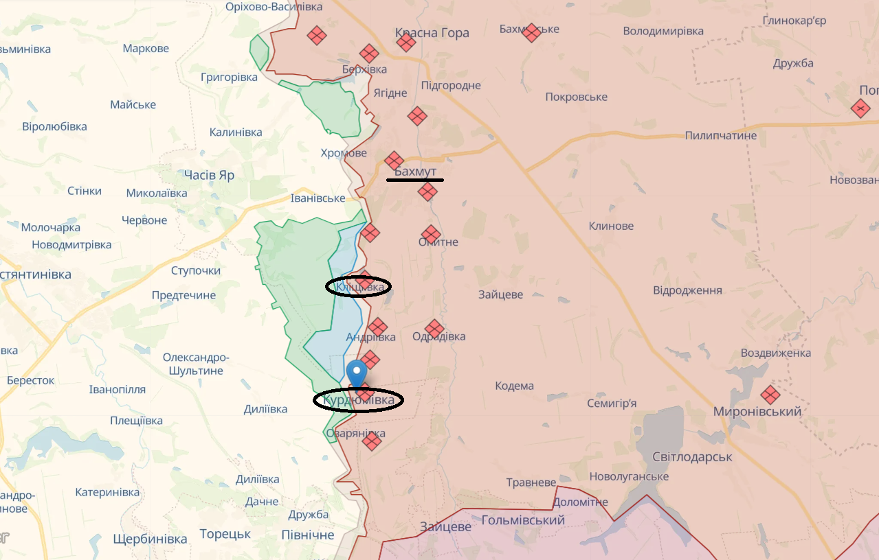 Россияне впервые за долгое время попытались наступать на Запорожском направлении – карта