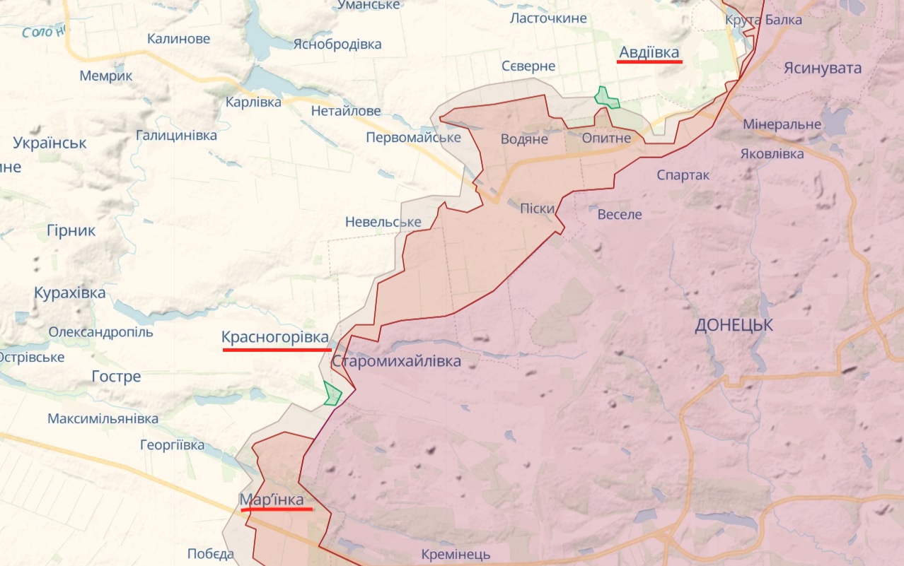 Маляр: На востоке, где Россия атакует, прошедшая неделя была крайне сложной – карта