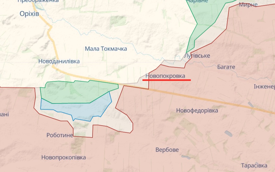 Генштаб: Оккупанты попытались атаковать на Запорожском направлении – карта