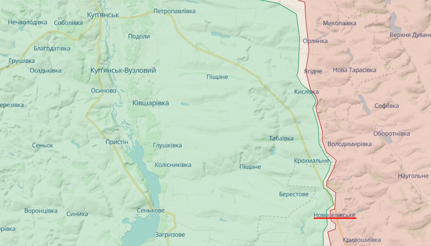 Генштаб: Оккупанты атаковали у Надии и Новоселовского на Купянском направлении – карта