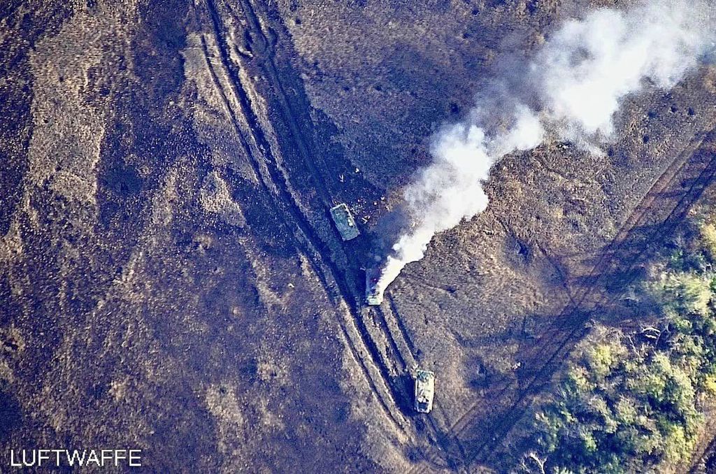 Российская техника под Авдеевкой (Фото: Николай Колесник/Facebook)