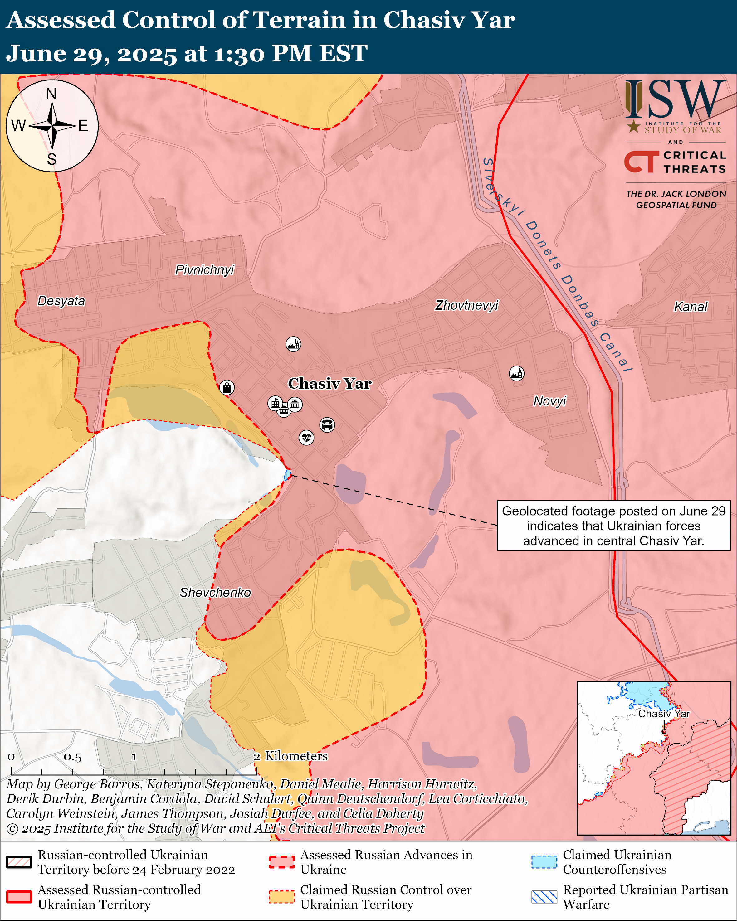 Chasiv Yar June 29, 2025/ISW