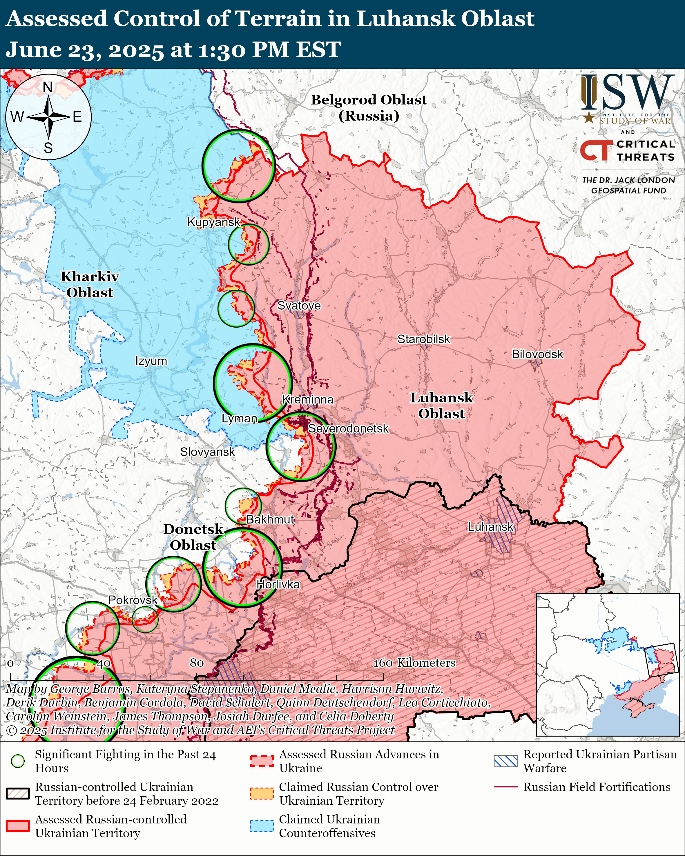 Luhansk Oblast June 23, 2025/ISW