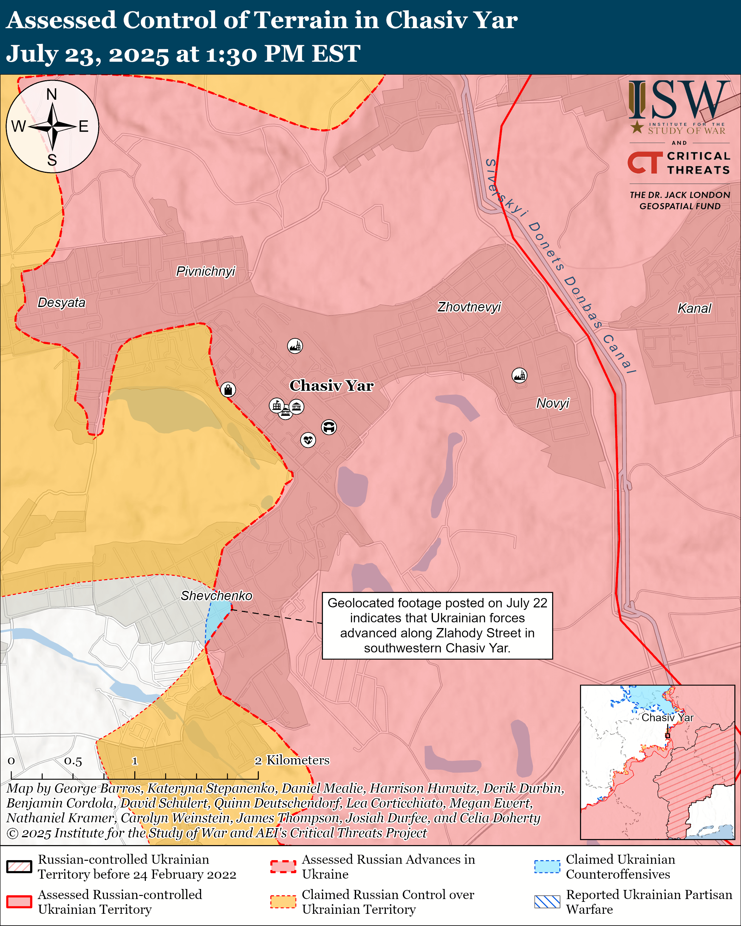 Chasiv Yar July 23, 2025/ISW