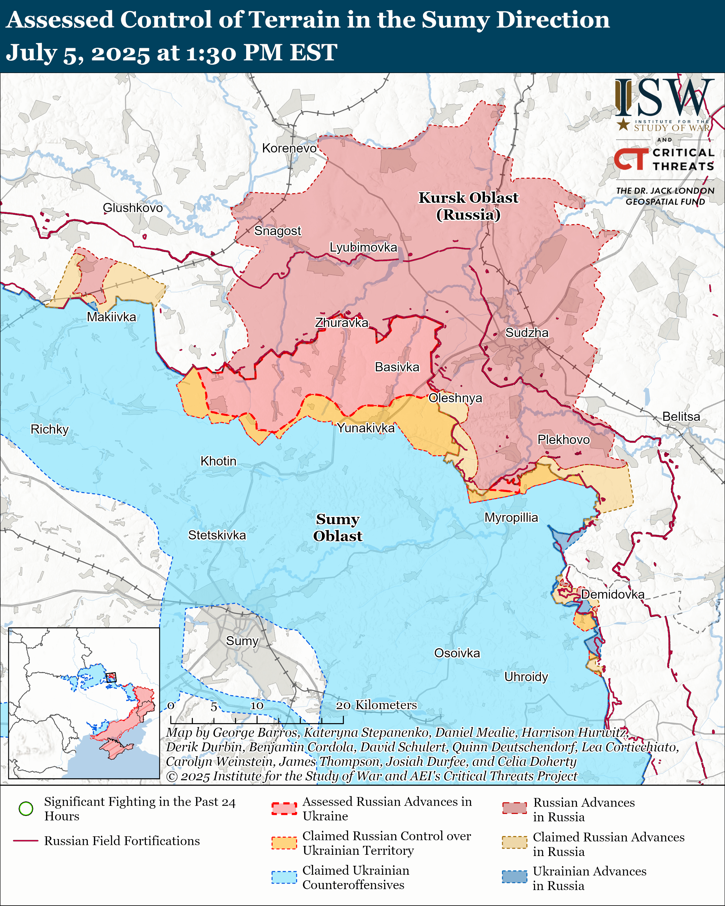 Sumy Direction July 05, 2025/ISW