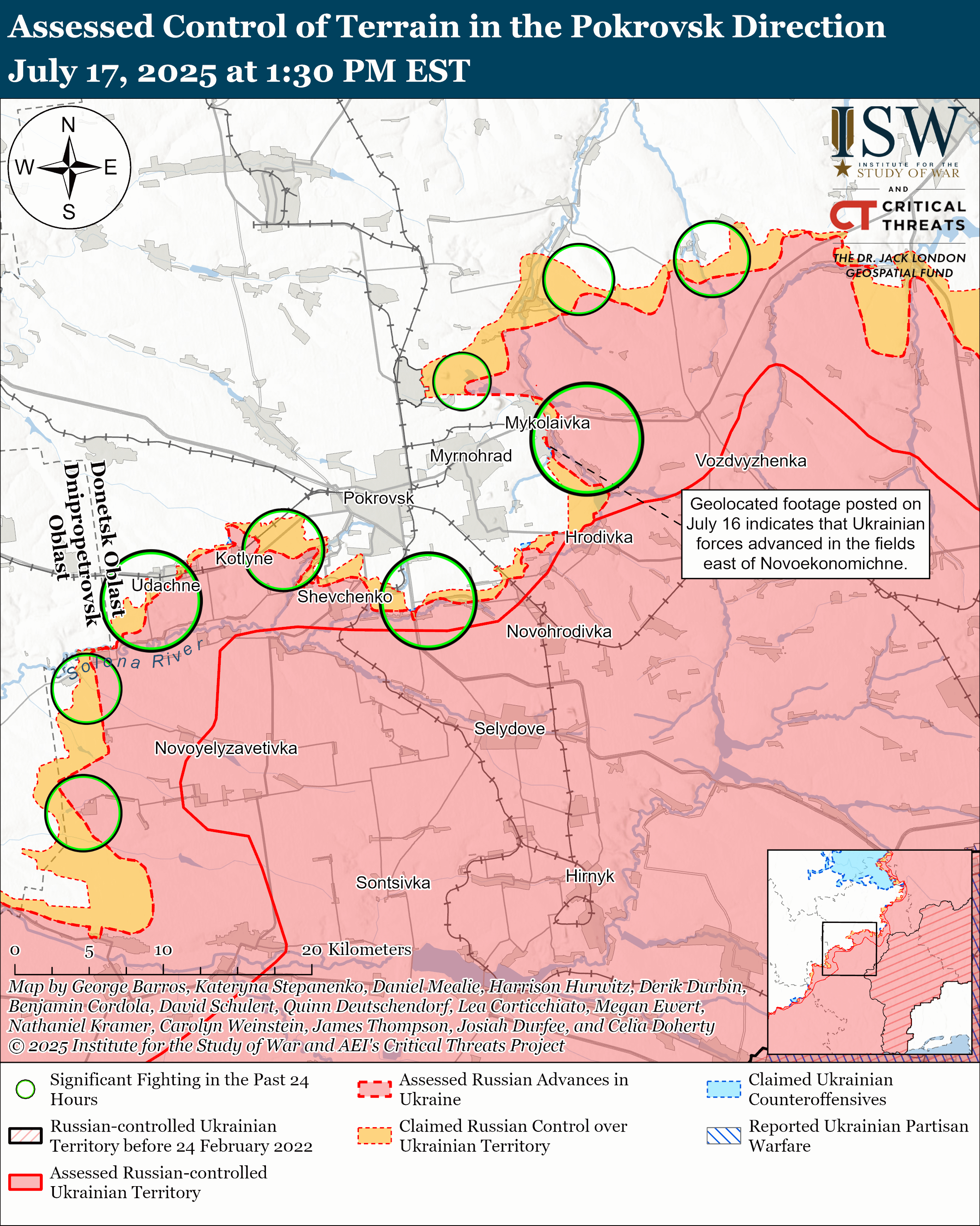 Pokrovsk Direction July 17, 2025/ISW