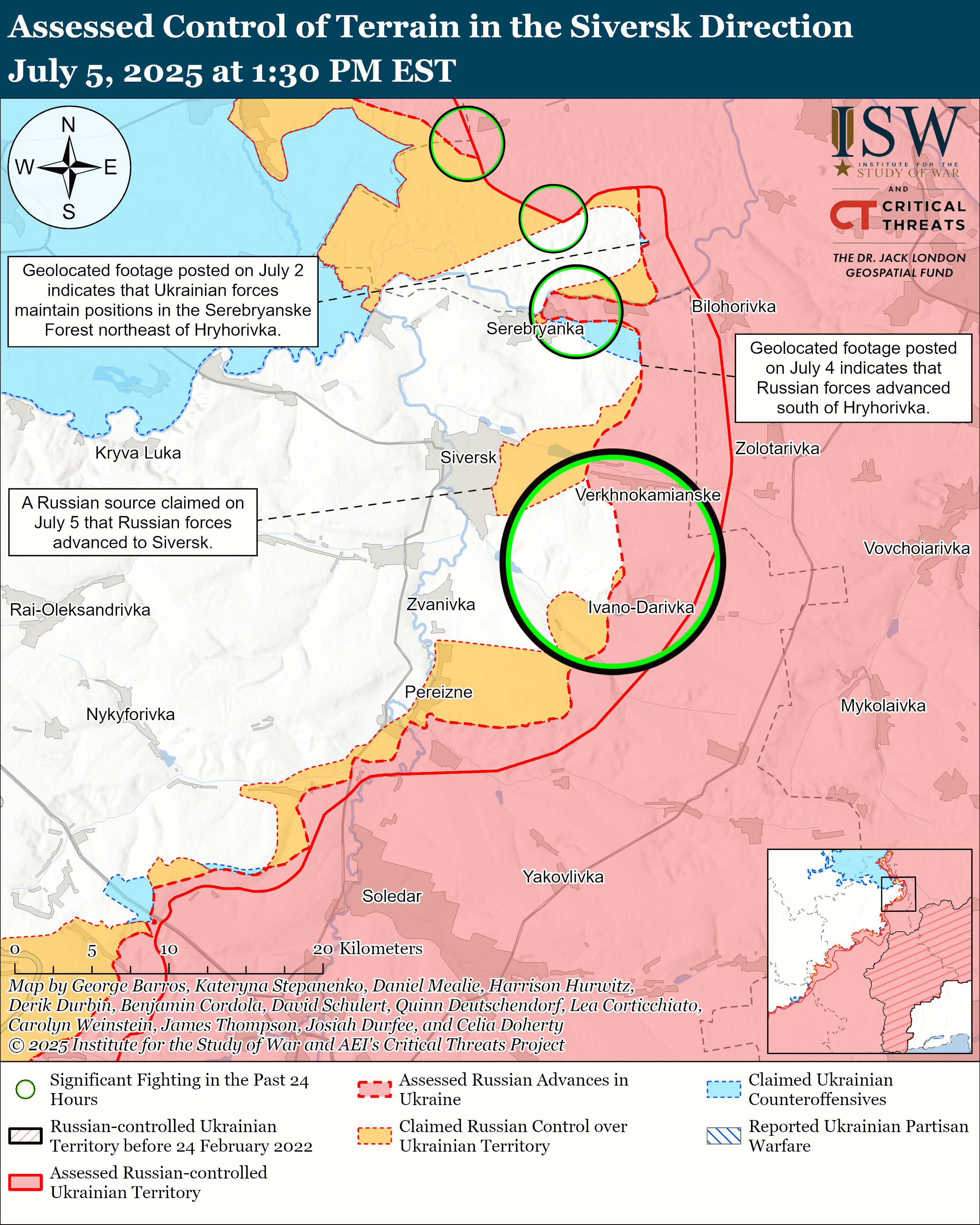 Siversk Direction July 05, 2025/ISW