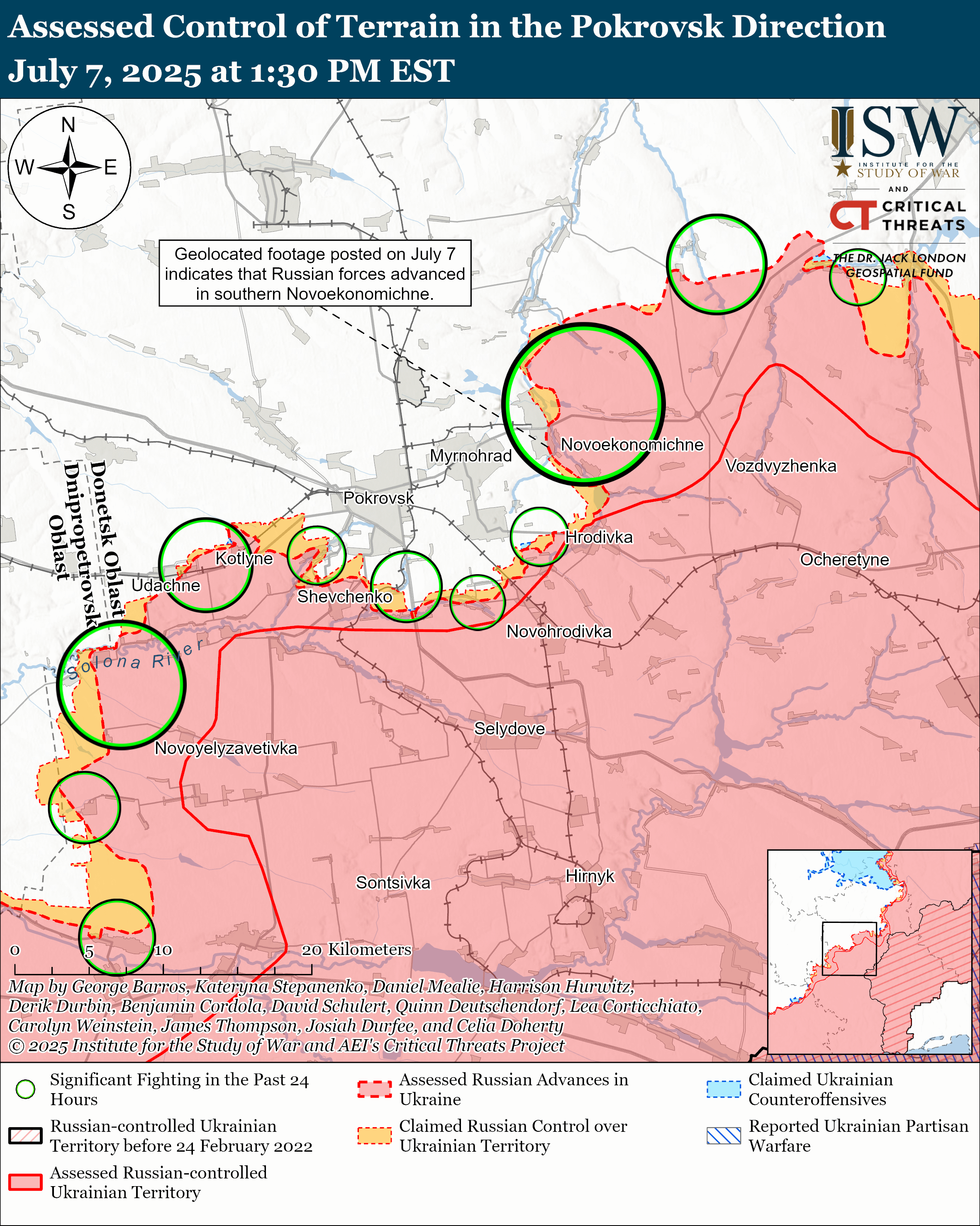 Pokrovsk Direction July 07, 2025/ISW