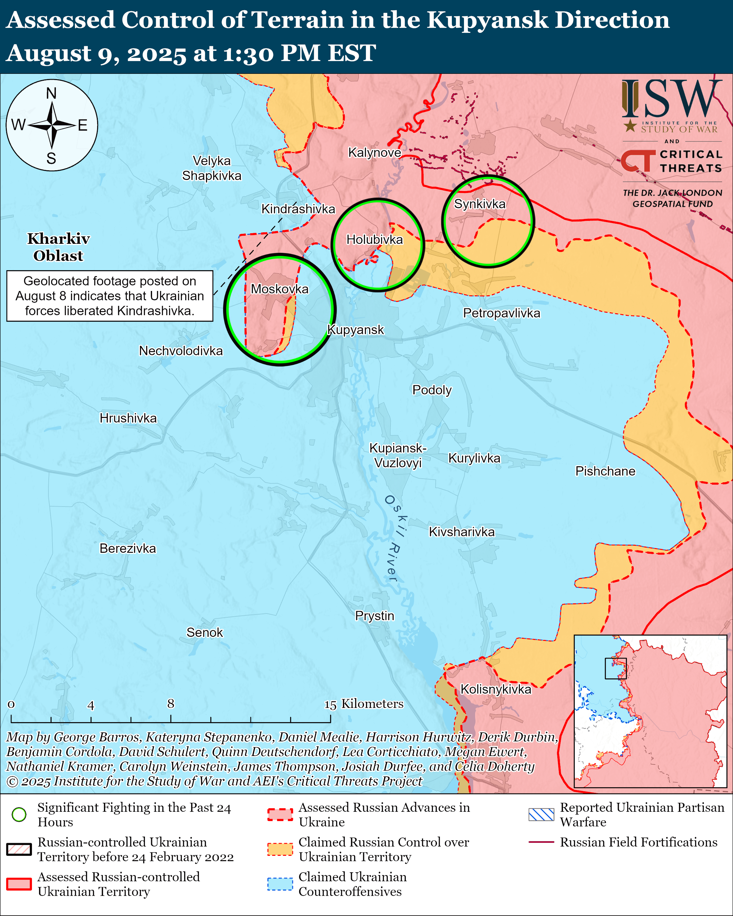 Kupyansk Direction August 09, 2025/ISW