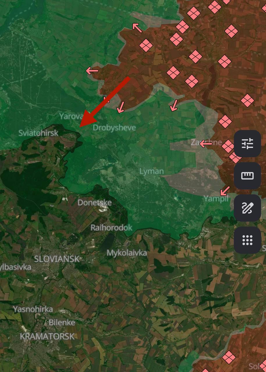 Лінія фронту на лиманському напрямку