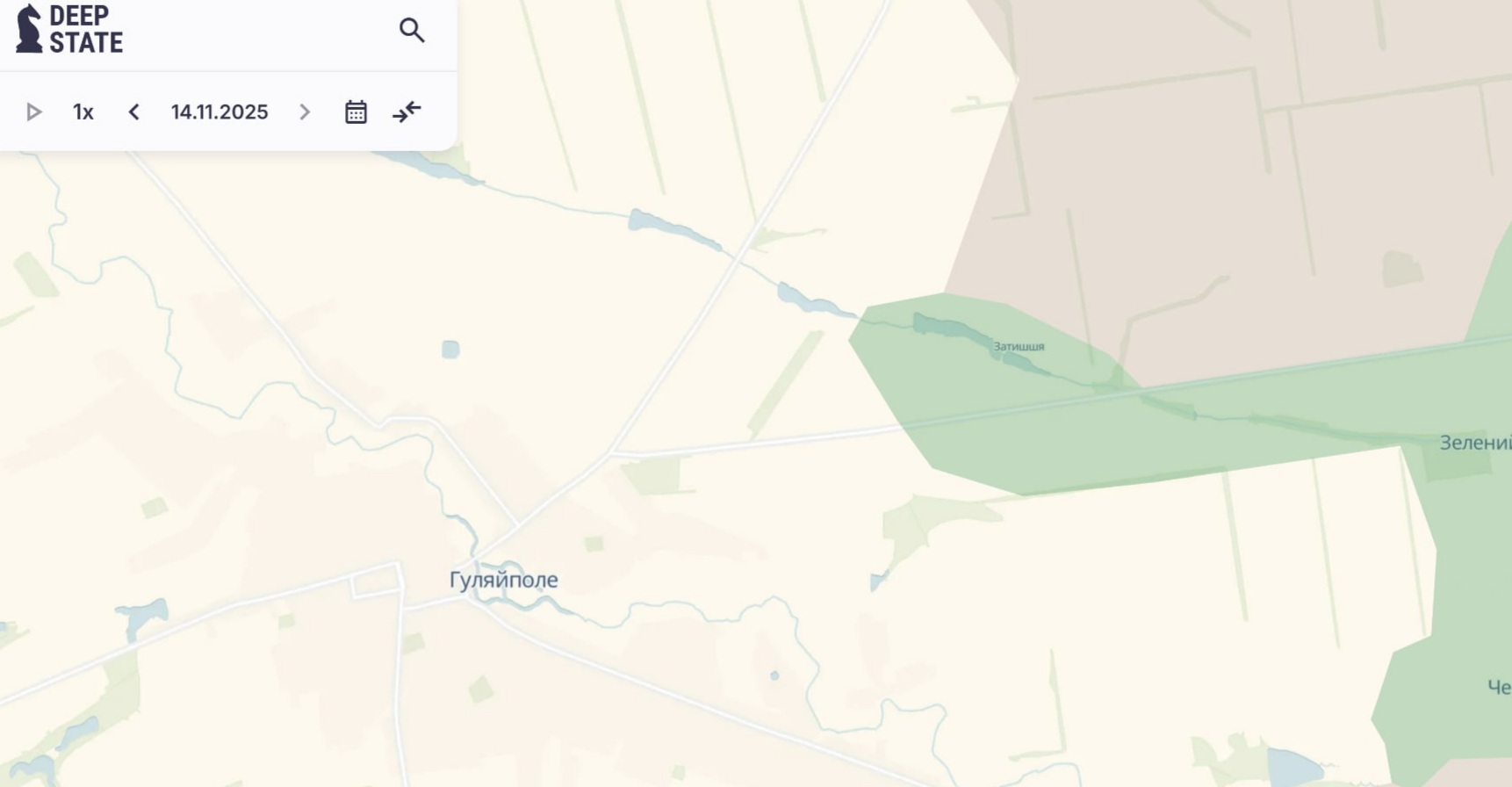 Ориентировочная карта боевых действий на 14 ноября в 22:37 / DeepStateMap