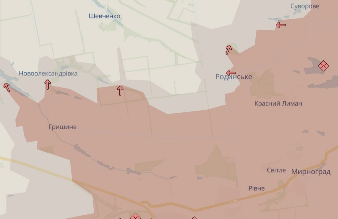 Ориентировочная карта боевых действий по состоянию на 28 июня в 20:15/DeepStateMap