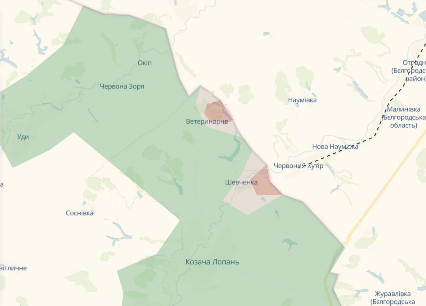 Ориентировочная карта боевых действий на 3 июля в 15:16/DeepStateMap