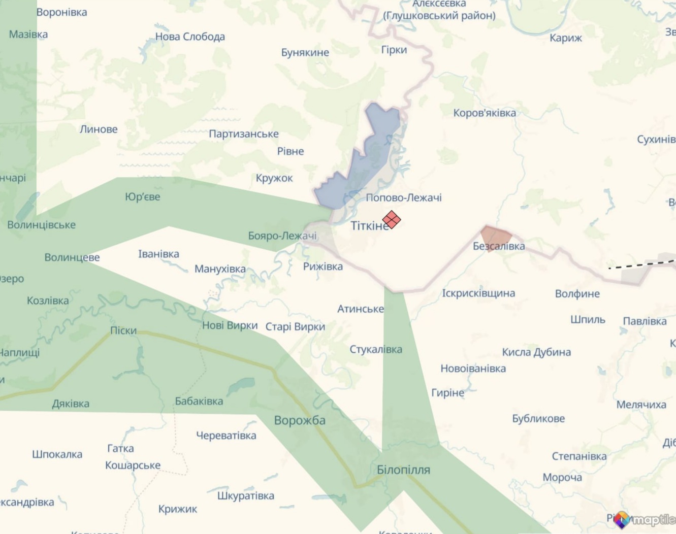 Ориентировочная карта боевых действий на 3 июля в 15:16/DeepStateMap
